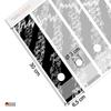 Wallario Binder Spine Stickers, Falling Stock Prices, Black and White, Set of 6 view 4
