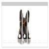 Wallario Binder Spine Stickers, Cool French Bulldog with Orange Sunglasses, 9-Pack view 1