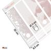 Wallario Binder Spine Stickers, Rose in Pastel Colors - Labels for 12 Wide Binders view 4