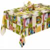 PVC Easter 4 Tablecloth, Wipe-Clean, Custom Length & Width, Bunny, Egg & Chick, 80 x 160 cm view 1