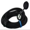 Hilark 3-Core Extension Cable, 1.5 mm², IP44, Schuko Plug, H05VV-F, 2 m, Black view 2