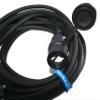 Hilark 3-Core Extension Cable, 1.5 mm², IP44, Schuko Plug, H05VV-F, 2 m, Black view 3