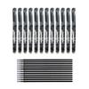 RHardware Black Ink, 12 Erasable Ballpoint Pens, 0.7 mm, and 12 Gel Pen Refills view 1