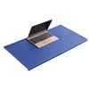 PU Leather Desk Mat, Non-Slip, Waterproof, Durable, with Edge Protection, 60 x 35 cm, Blue view 1