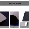 PU Leather Desk Mat, Non-Slip, Waterproof, Durable, with Edge Protection, 60 x 35 cm, Blue view 2