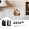 Wall-Mounted Stainless Steel Pot Lid Holders, 2-Pack view 2