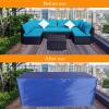 ZHANGY Waterproof Outdoor Furniture Cover, 115 x 115 x 74 cm, for Rectangular Seating Sets view 3