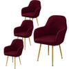 Stretch Armchair Slipcover with Armrests, 4-Piece Set view 1