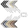 Monika MDF Picture Frame 30.5 x 30.5 cm, White High-Gloss view 3
