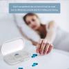 Portable Travel Pill Organizer, 4 or 6 Compartments, 5 Colors view 2