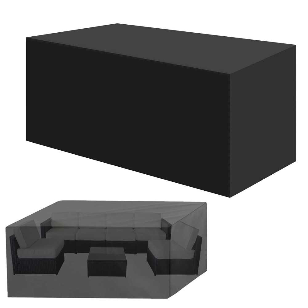 ZHANGY Waterproof Outdoor Furniture Cover, 200 x 200 x 85 cm, Black