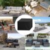 ZHANGY Waterproof Outdoor Furniture Cover, 200 x 200 x 85 cm, Black view 4