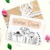 Nastami 50 Thank-You Cards "Thank You FLOWERS" for Weddings view 3