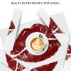 Red Lips White Placemats, Set of 6 for Dining Tables, 30.5 x 45.7 cm, Non-Slip, Heat-Resistant Kitchen Table Placemats view 3