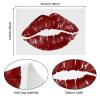 Red Lips White Placemats, Set of 6 for Dining Tables, 30.5 x 45.7 cm, Non-Slip, Heat-Resistant Kitchen Table Placemats view 4