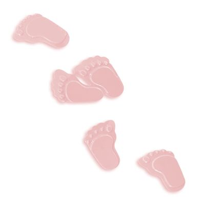 Party Time Pink Foot-Shaped Confetti