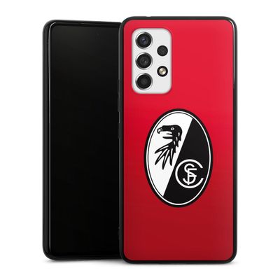 DeinDesign Silicone Case for Samsung Galaxy A53 5G, Black, SC Freiburg Official Licensed Product