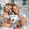 Print Royal Personalized Couple Pillow with Text and Names, Yellow Patterned, 40 x 40 cm view 3
