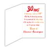 Afie 69-2430 30th Birthday Greeting Card, Shiny Textured Gold, for Men, with Envelope, Made in France view 3