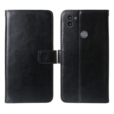Gukas Premium Flip Wallet Case for Gigaset GS5 6.3-inch, Black