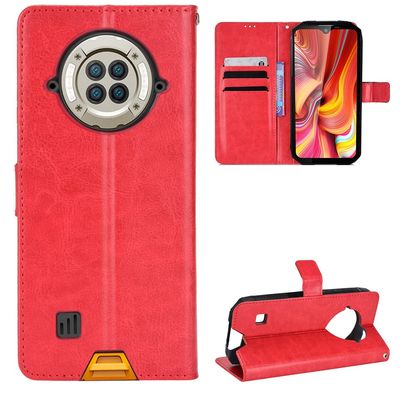 BellaCase Doogee S96 Pro Wallet Case with Stand and Card Slots, Magnetic Flip Cover, Red
