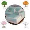 WYZPA L-Shaped Sofa Cover, Plush Quilted Chaise Cover, Green, 90 x 210 cm / 35 x 83 in view 4