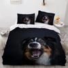 AOYNP Australian Shepherd Duvet Cover Set, 155 x 200 cm, Microfiber, with Zipper and 2 Pillowcases view 2