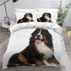 AOYNP Bernese Mountain Dog 3D-Printed Duvet Cover Set, 135 x 200 cm view 1