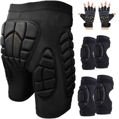 MCWJDSD Protective Padded Shorts with Breathable Hip Protection for Skating, Snowboarding, Skiing and Roller Sports (Color: B1, Size: XL)