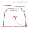 YYHJ Metal Garden Arch, Dark Green view 4