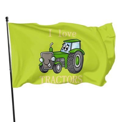 90 x 150 cm I Love Traktors Garden Flag