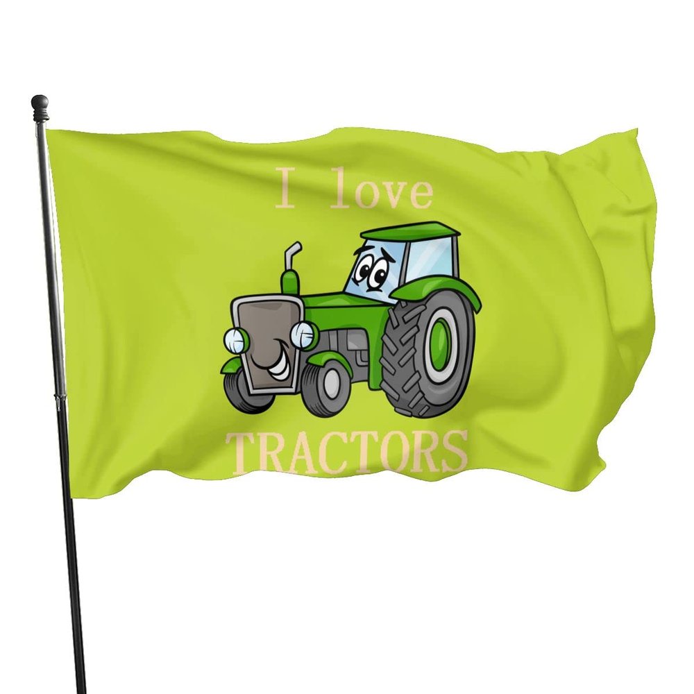 90 x 150 cm I Love Traktors Garden Flag