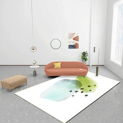 Blue and Green Watercolor Rug, 120 x 160 cm