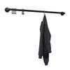 KLEMP Black Industrial-Style Wall-Mounted Garment Rack, 75 cm view 1