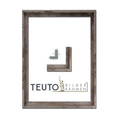 TEUTO Lea Canvas Frame with Shadow Gap, 40 x 90 cm, Beige Vintage