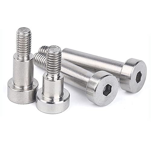 DUO ER 304 Stainless Steel Internal Hex Shoulder Screw with Cup Head, M8/M10 (12 x M10 x 45, 1 pc)