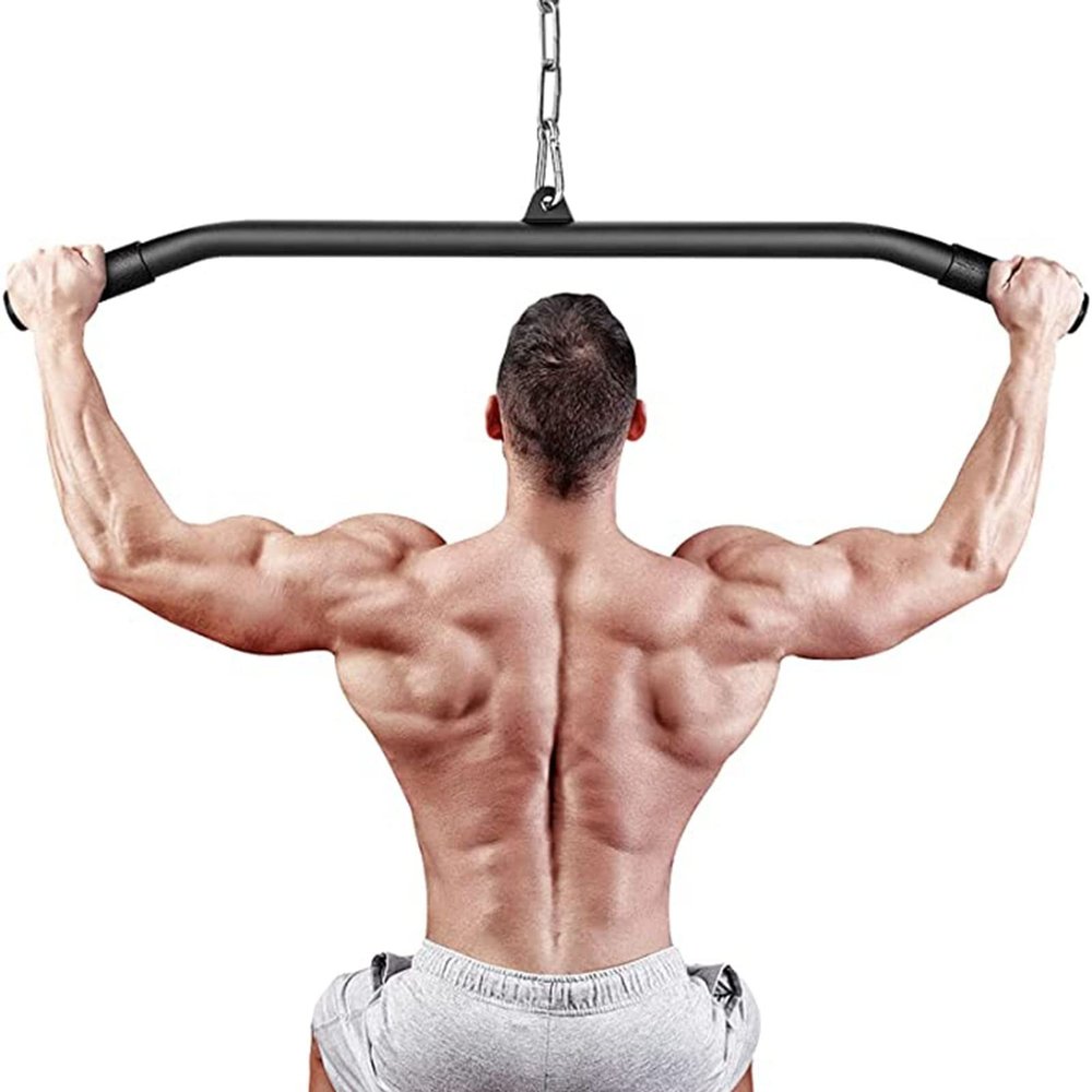 V3VOGUE Straight Biceps and Lat Pulldown Bar, 80/100 cm