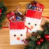 SAKETOS | 3-Piece Christmas Gift Bags with Drawstring, 22 x 31 cm, White view 2