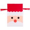 SAKETOS | 3-Piece Christmas Gift Bags with Drawstring, 22 x 31 cm, White view 4