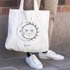 Loxato Printed Cotton Canvas Tote Bag for Women view 2