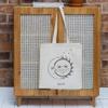 Loxato Printed Cotton Canvas Tote Bag for Women view 4