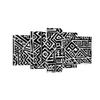 ARTTOR Canvas Wall Art 160 x 85 cm Abstract Black and White - 4885 view 1