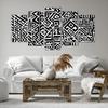 ARTTOR Canvas Wall Art 160 x 85 cm Abstract Black and White - 4885 view 3