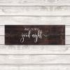Unbranded Wooden Sign “And to All a Good Night,” 60 x 20 cm view 4