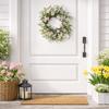 Easter Spring Wreath, 45 cm, Pink, White and Green Flowers view 3