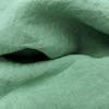 JOWOLLINA Linen Sheet/Throw, 100% Linen, Soft Washed Finish, 180 g/m², 240 x 260 cm, Basil view 4