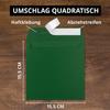 700 Dark Green Square Envelopes, 15.5 x 15.5 cm, Self-Adhesive, Matte Finish view 2