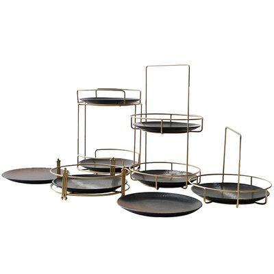 xuejuanshop Ceramic Cake and Dessert Stand Set