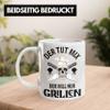 Trendation Grill Mug Gift for Men, Steak Lovers and Dad, BBQ (White) view 2