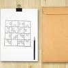 ECMQS Puzzle DIY Die-Cutting Template for Scrapbooking 3055 view 2